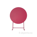 Table enfant ronde pliante en métal 50 cm